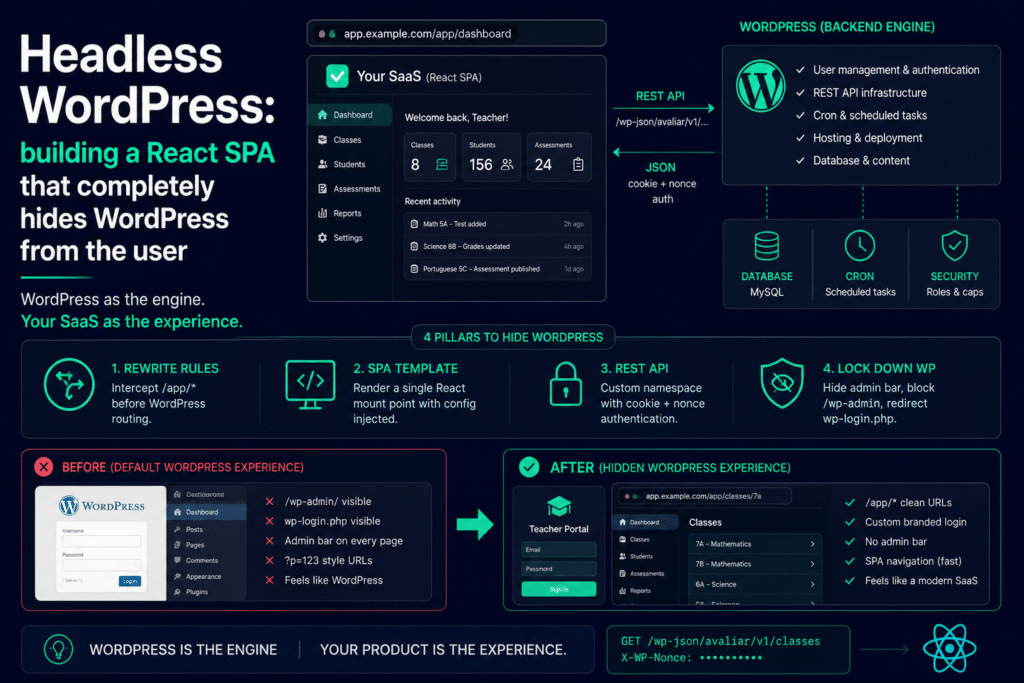 Headless WordPress: building a React SPA that completely hides WordPress from the user