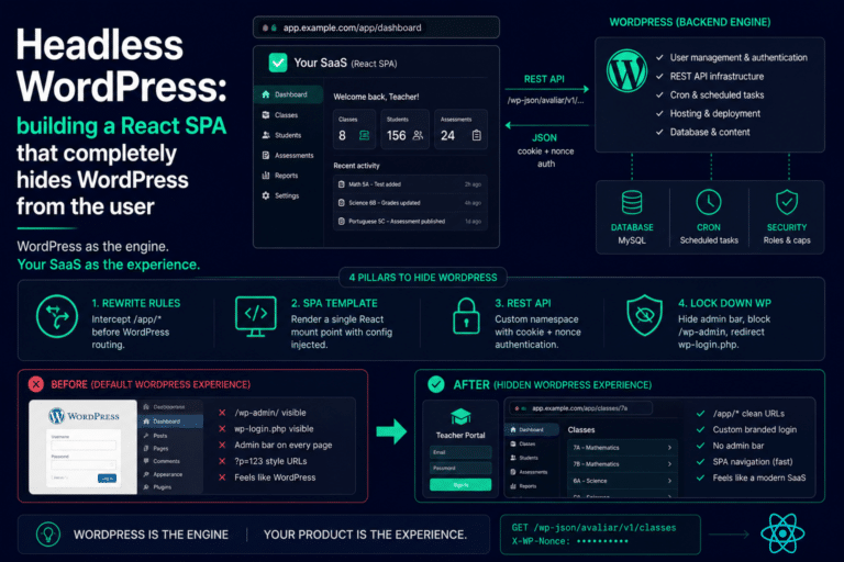 Headless WordPress: building a React SPA that completely hides WordPress from the user